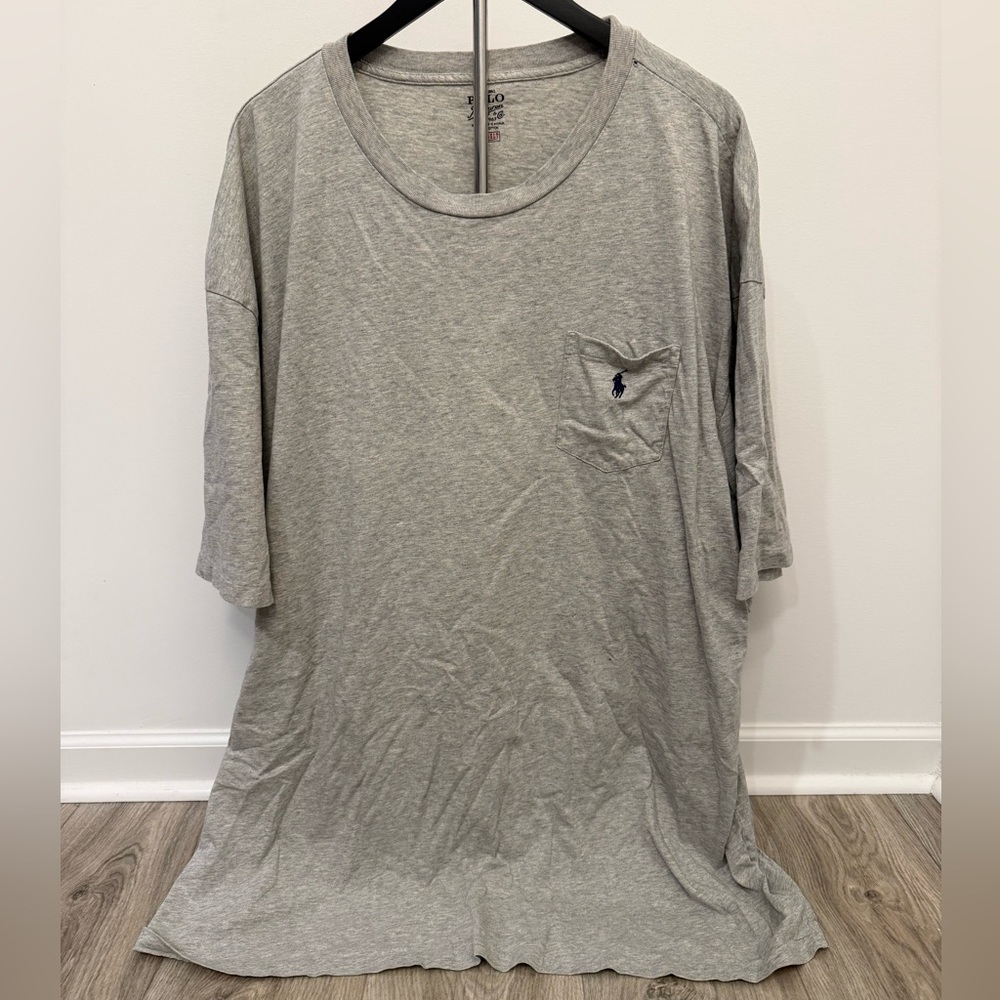 Polo Ralph Lauren Pocket T Shirt Men’s 4XLT Gray Big & Tall Cotton